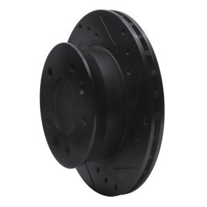 Dodge Sprinter Brake Rotor (1) - Front Right - R1 Concepts - Drilled & Slotted - Black - `02-`06